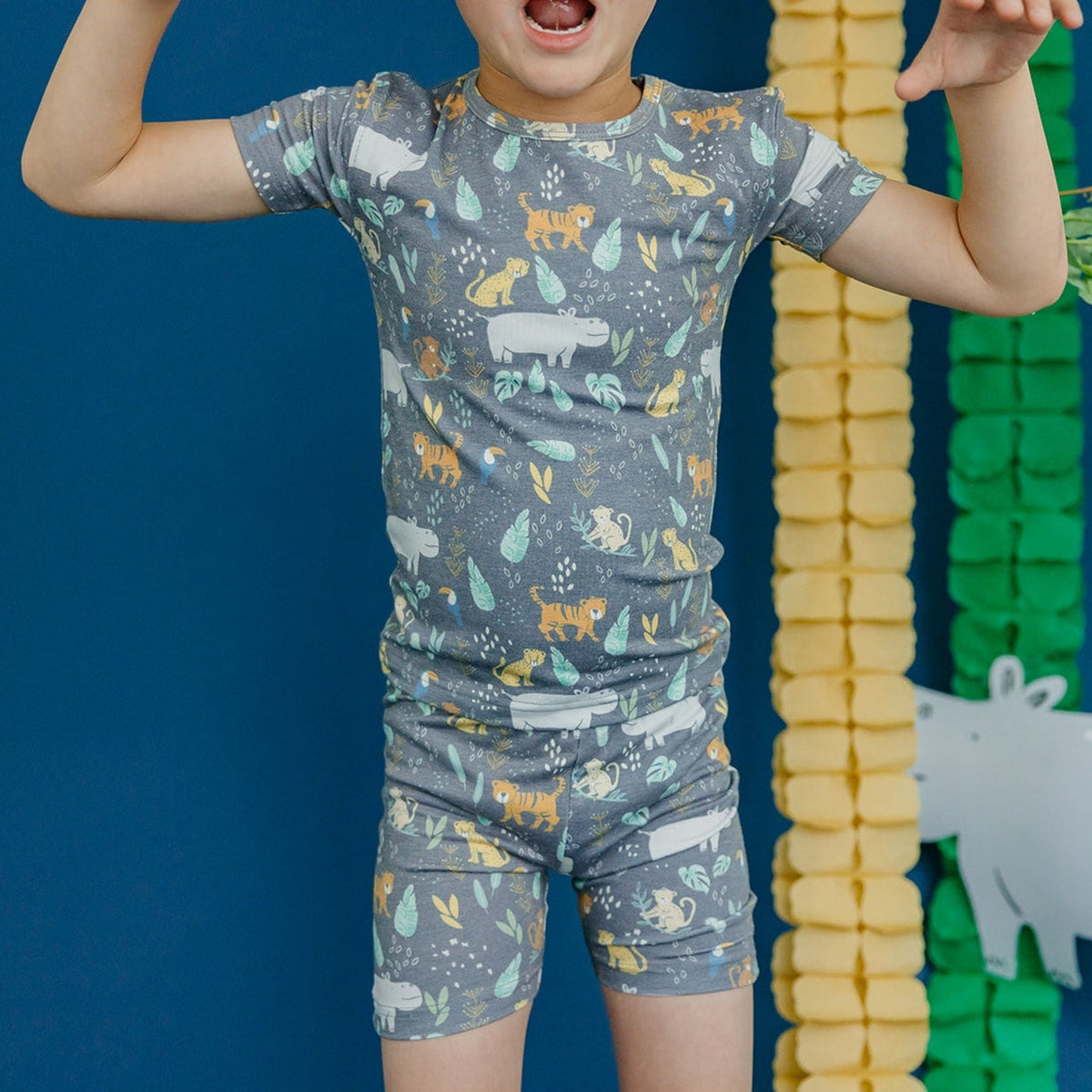 2pc Short Sleeve Pajama Set - Bengal