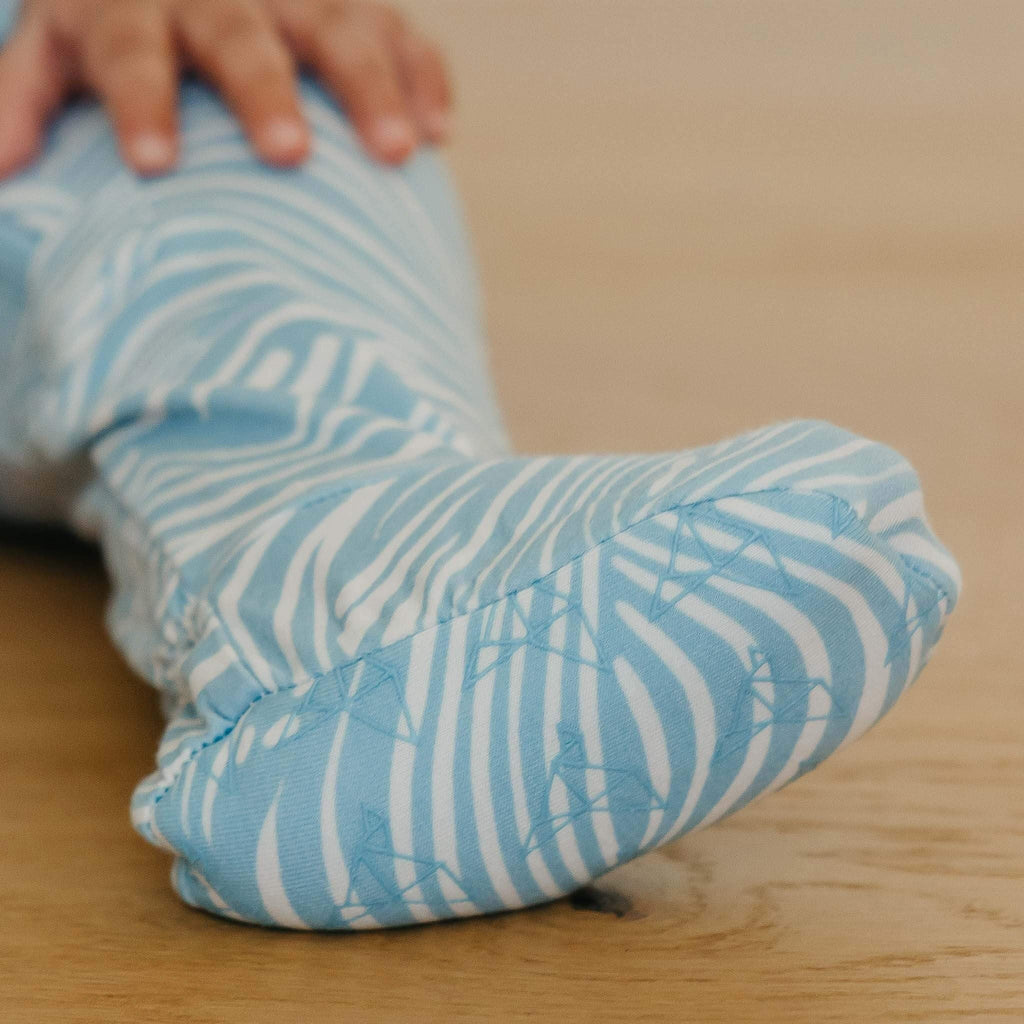 Zip-Up Footie Pajama - Surf