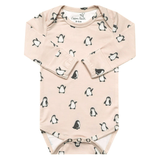 Long Sleeve Bodysuit - Penguins