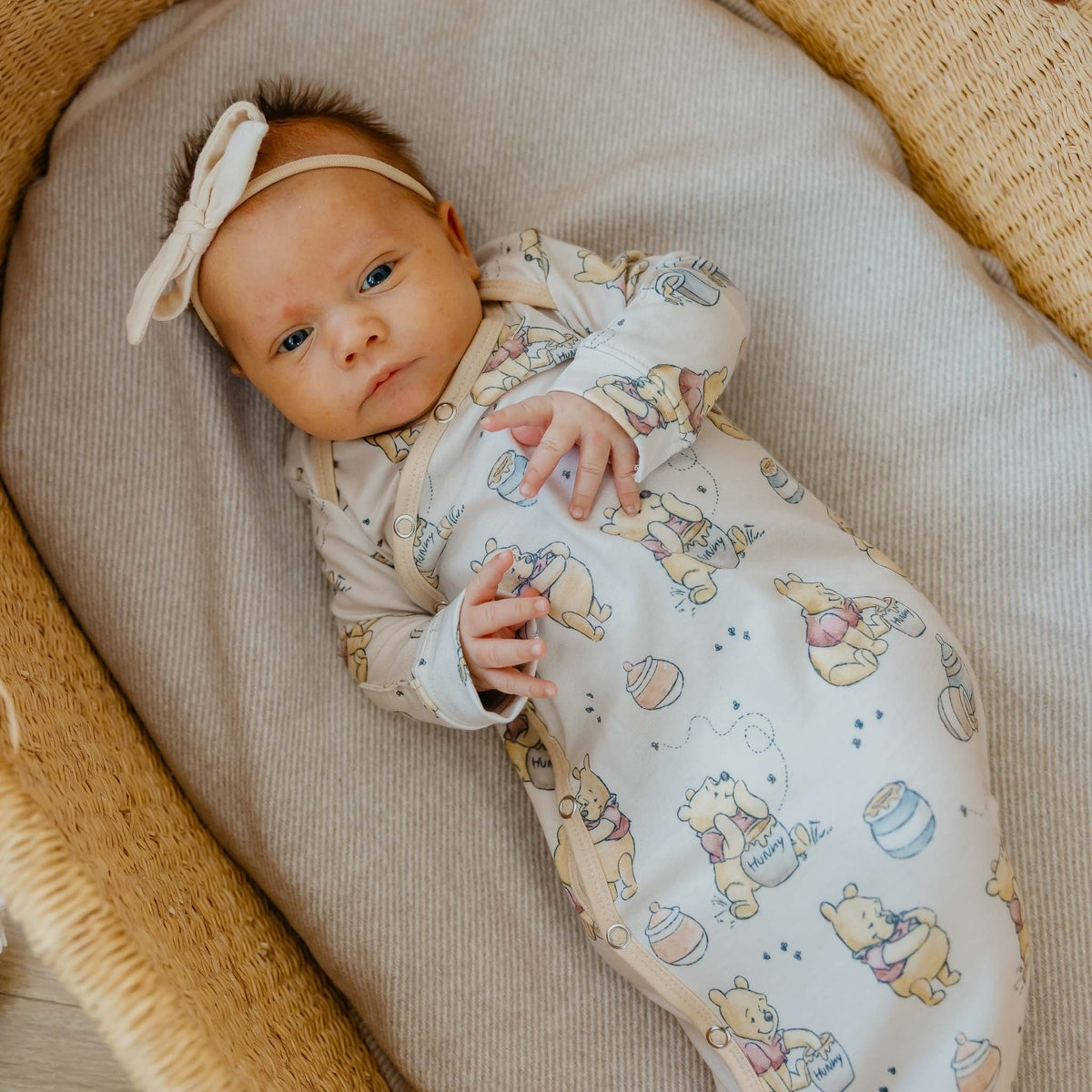Newborn Knotted Gown - Hunny
