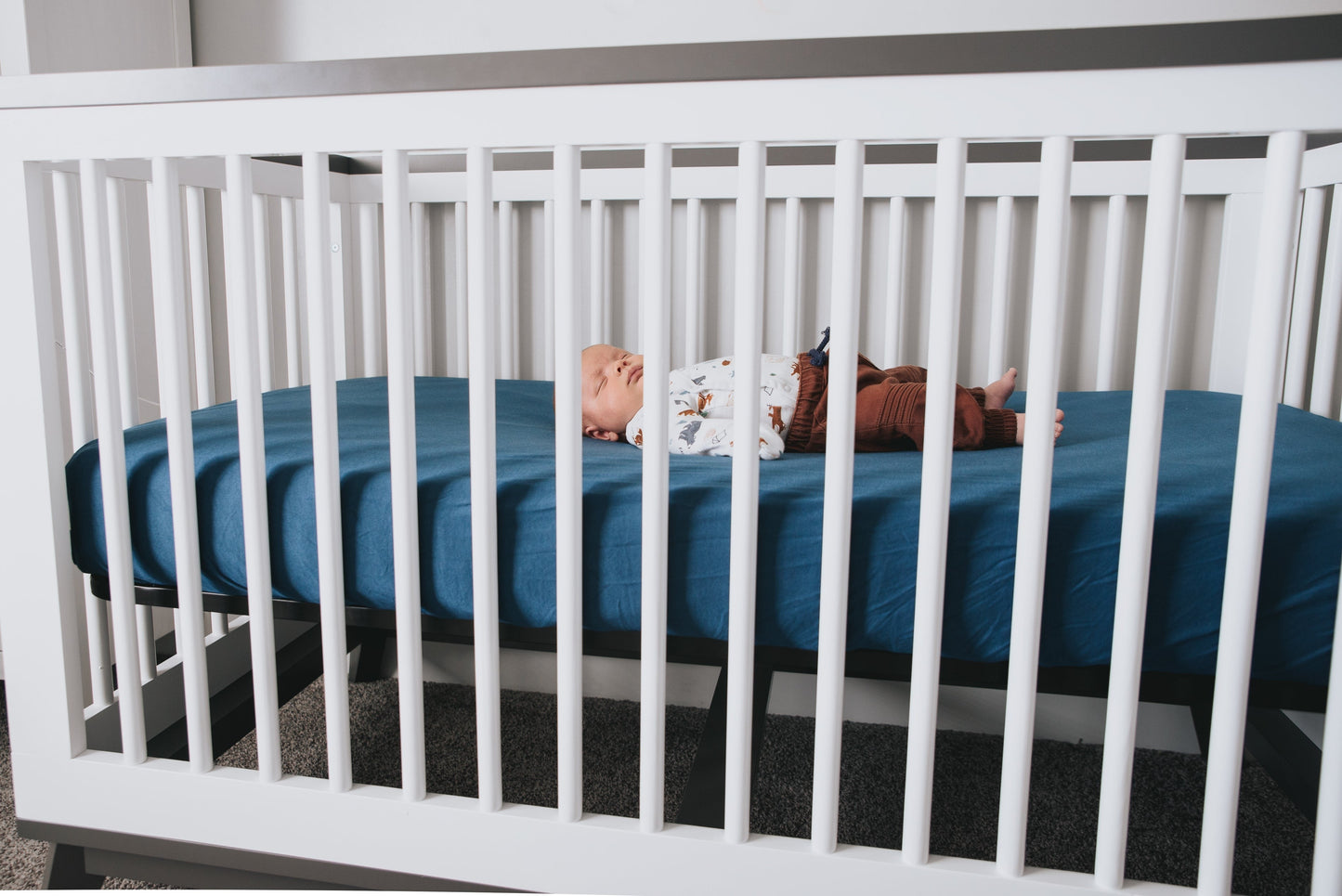 Premium Knit Fitted Crib Sheet - River