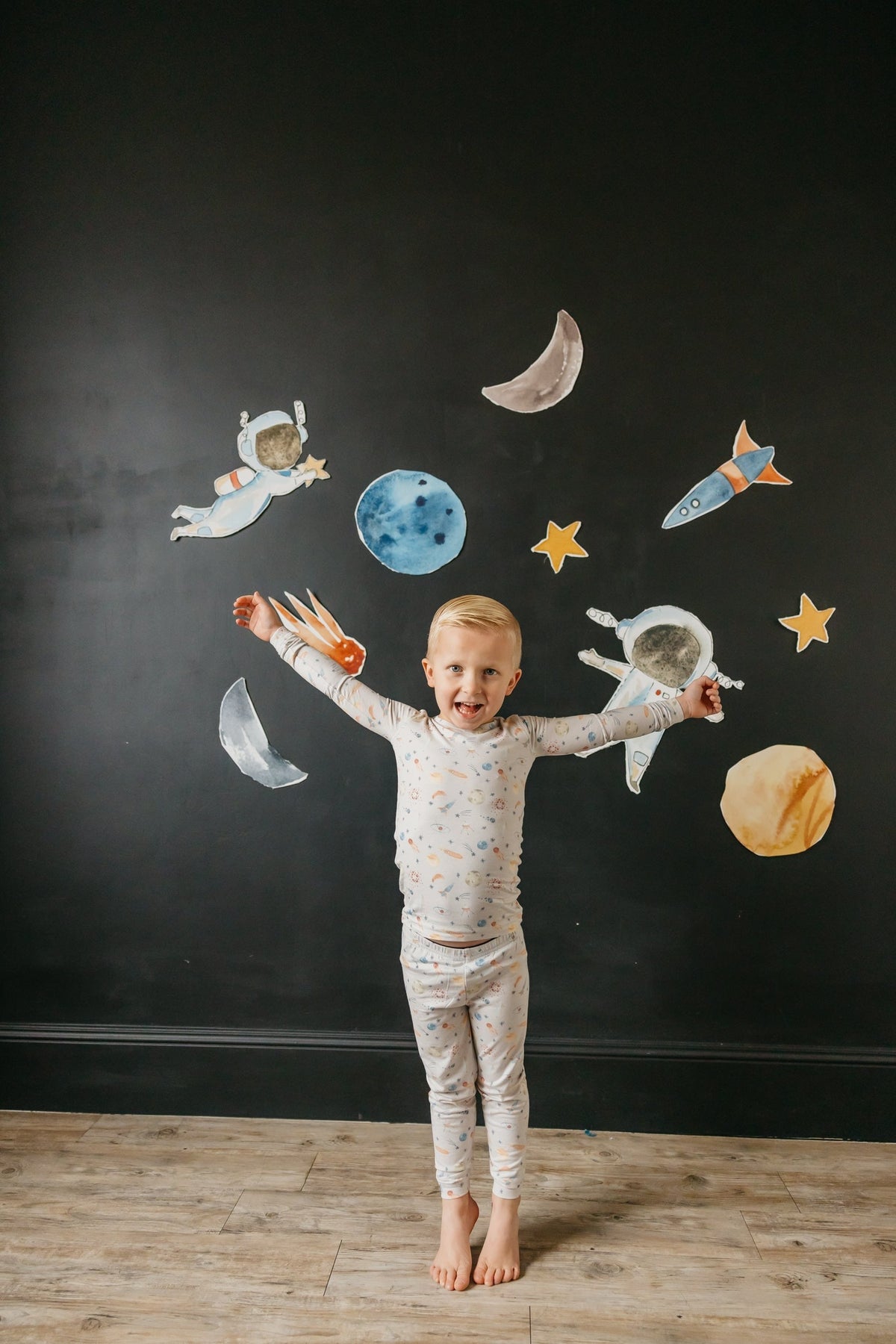 2pc Long Sleeve Pajama Set - Cosmos