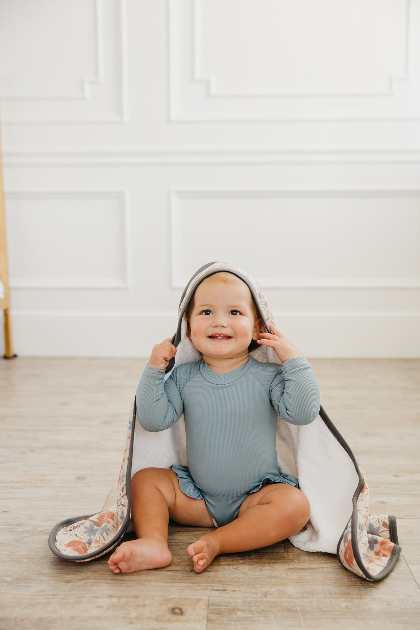 Premium Baby Knit Hooded Towel - Eden