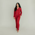 Women's Classic Pajama Set - Cranberry
