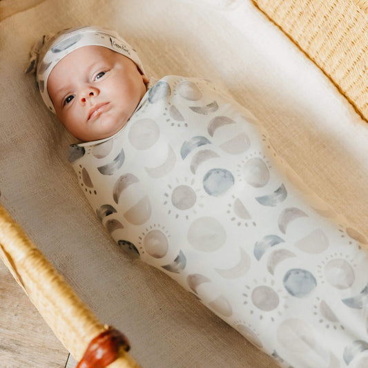 Knit Swaddle Blanket - Eclipse