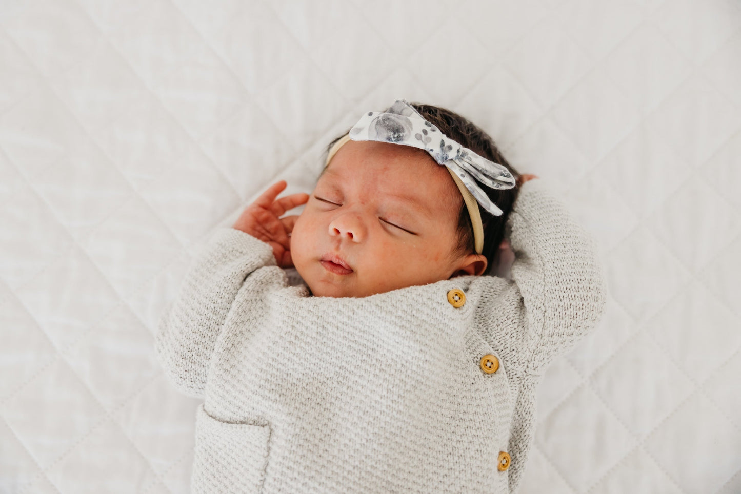 Ribbon Baby Bow - Rowan