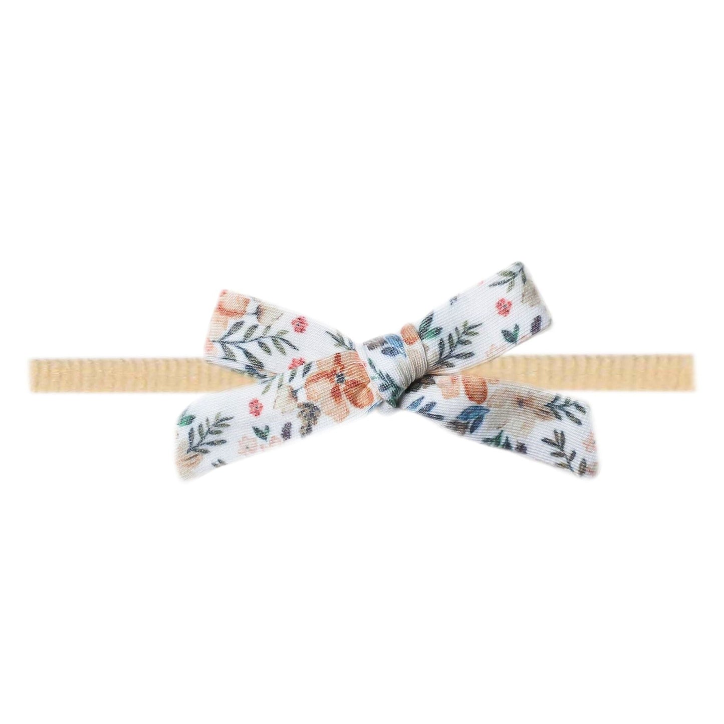 Ribbon Baby Bow - Autumn