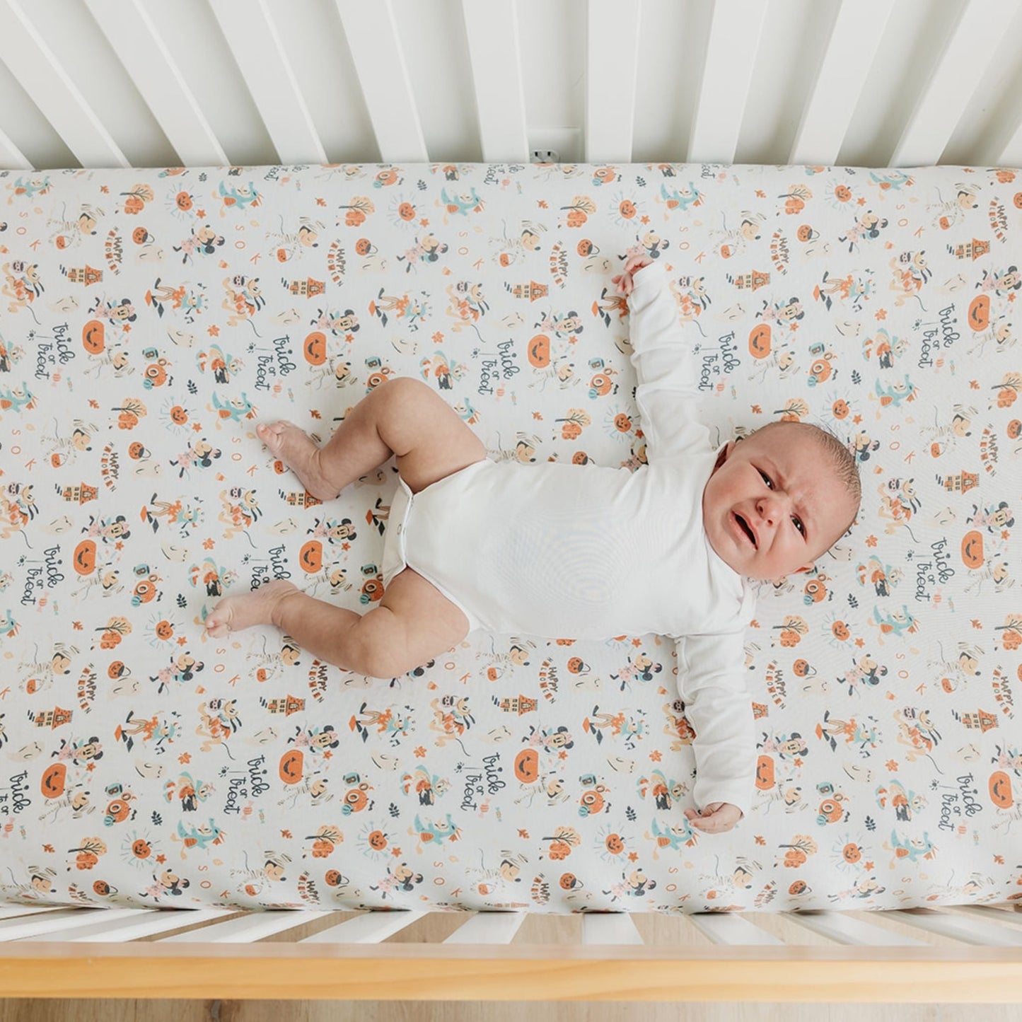 Premium Knit Fitted Crib Sheet - Mickey Mouse's Boo Bash