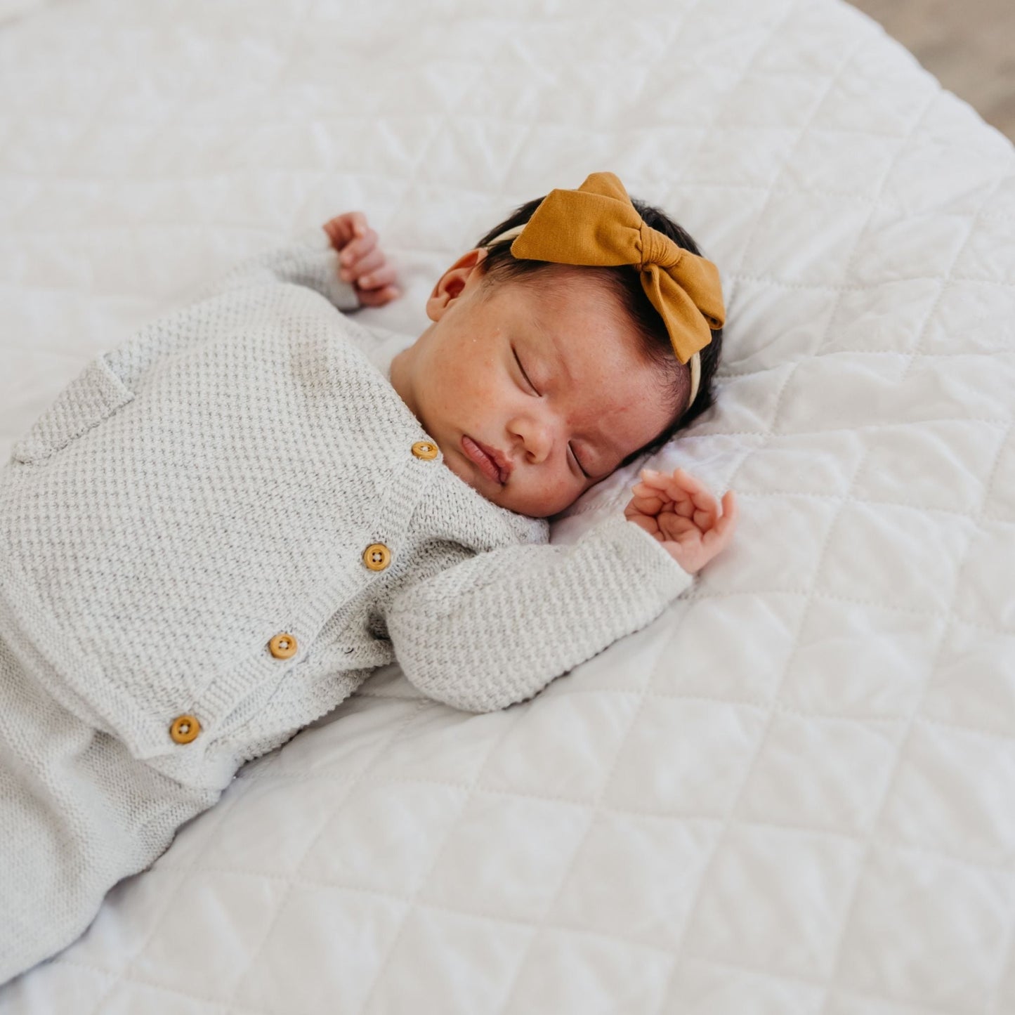 Classic Baby Bow - Camel