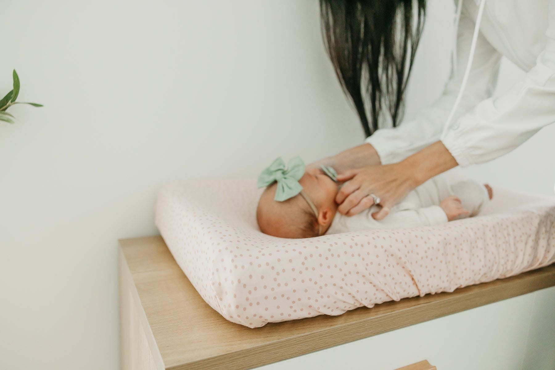 Premium Knit Diaper Changing Pad Cover - Dottie
