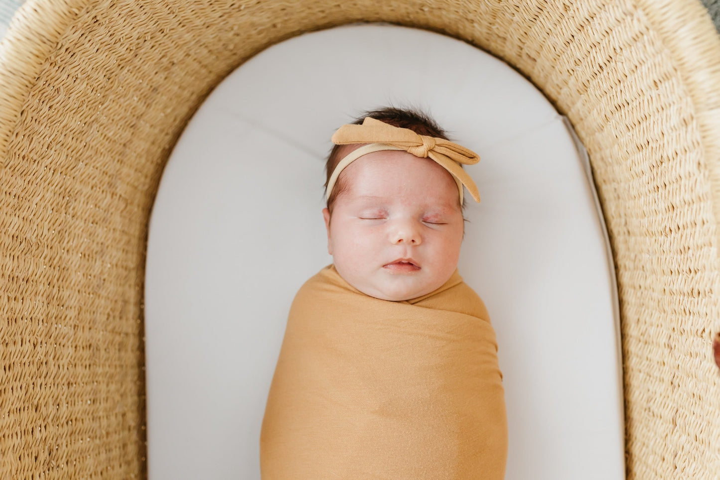 Ribbon Baby Bow - Dune
