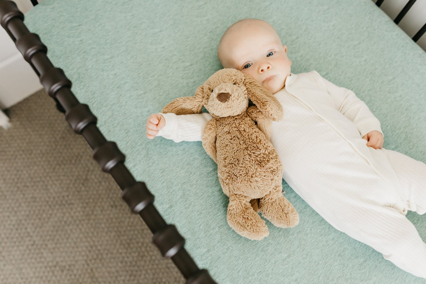 Premium Knit Fitted Crib Sheet - Emerson