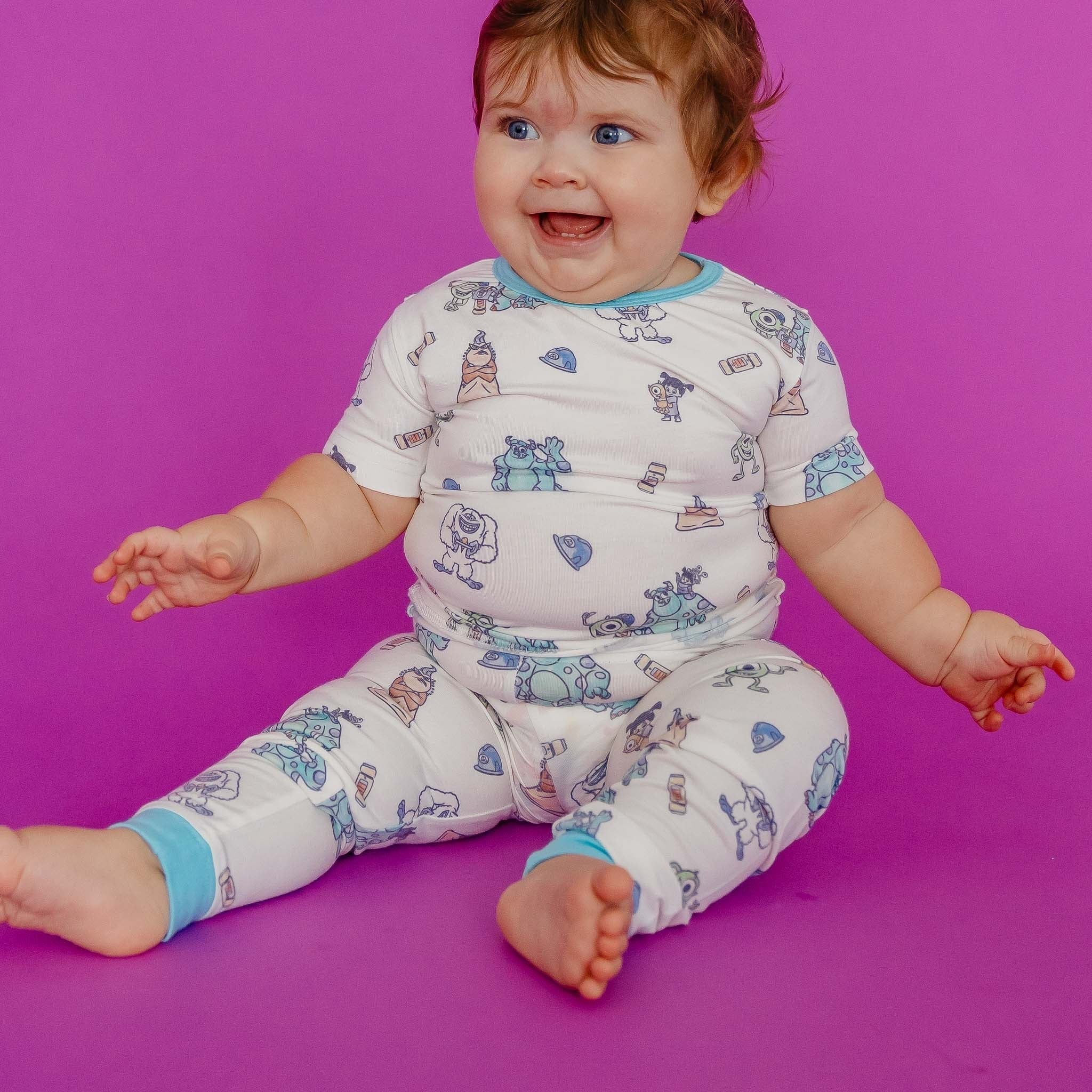 2pc Short Sleeve Pajamas with Pants - Monsters, Inc. Friends