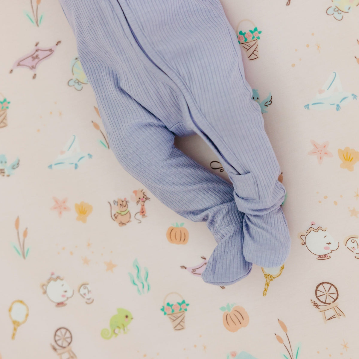 Premium Knit Fitted Crib Sheet - Enchanted Friends
