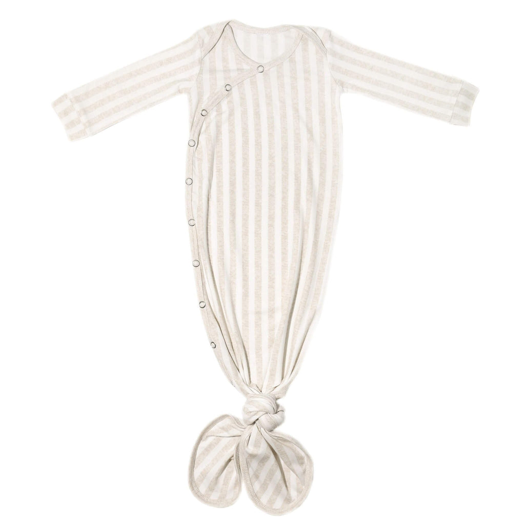 Newborn Knotted Gown - Coastal