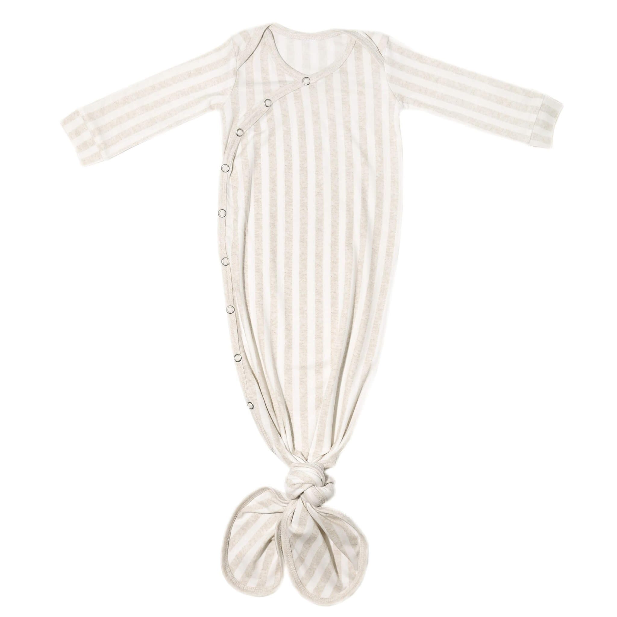 Newborn Knotted Gown - Coastal
