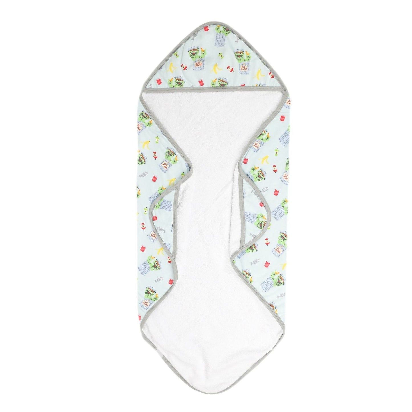 Premium Baby Knit Hooded Towel - Oscar the Grouch