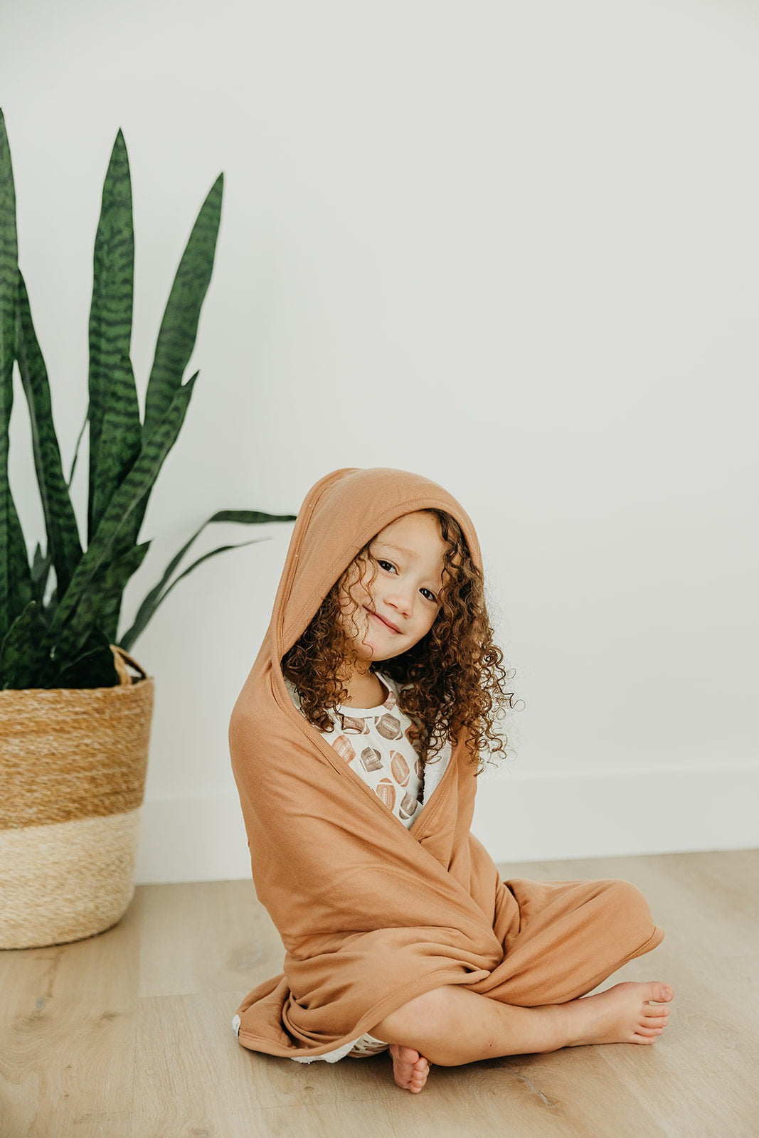Premium Baby Knit Hooded Towel - Pecan