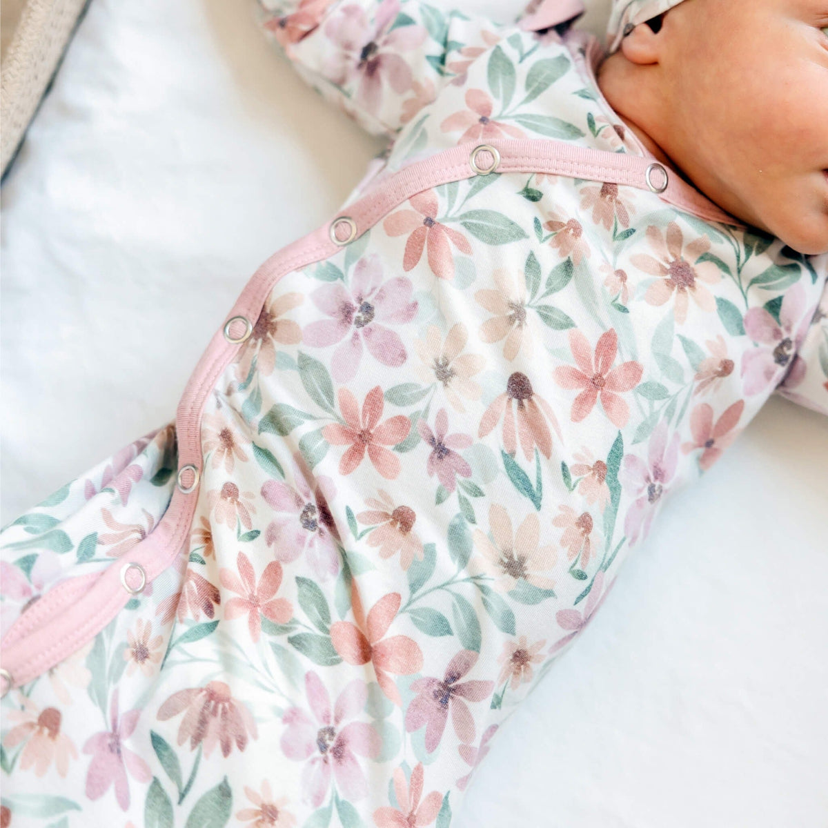 Newborn Knotted Gown - Natalie