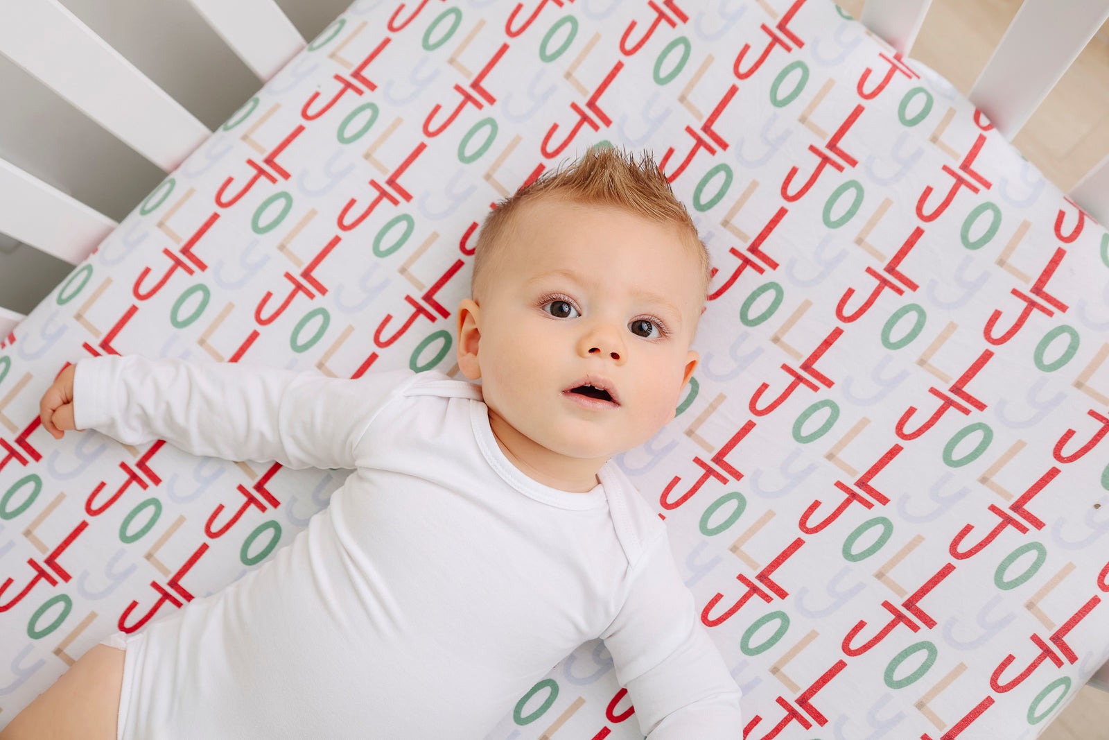 Premium Knit Fitted Crib Sheet - Jolly