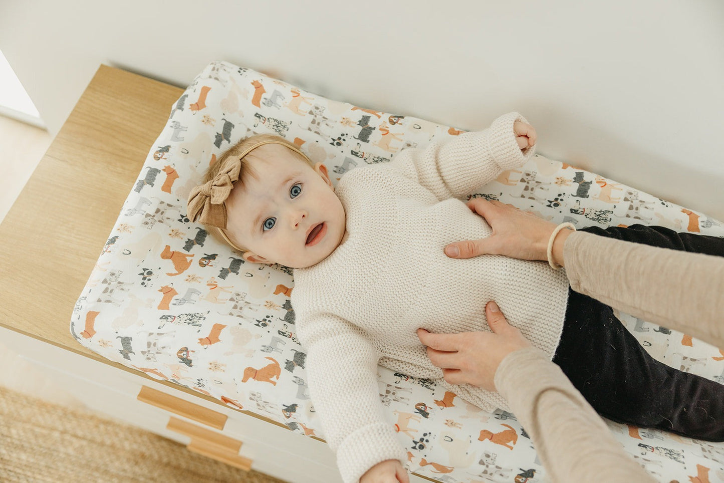 Premium Knit Diaper Changing Pad Cover - Rufus