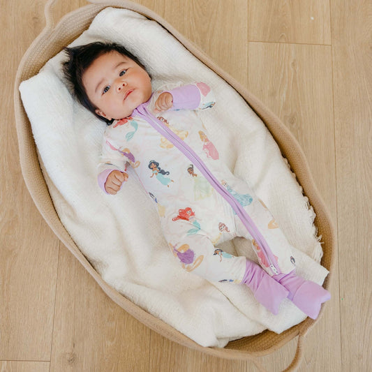 Convertible Zip-Up Footie - Disney Princess