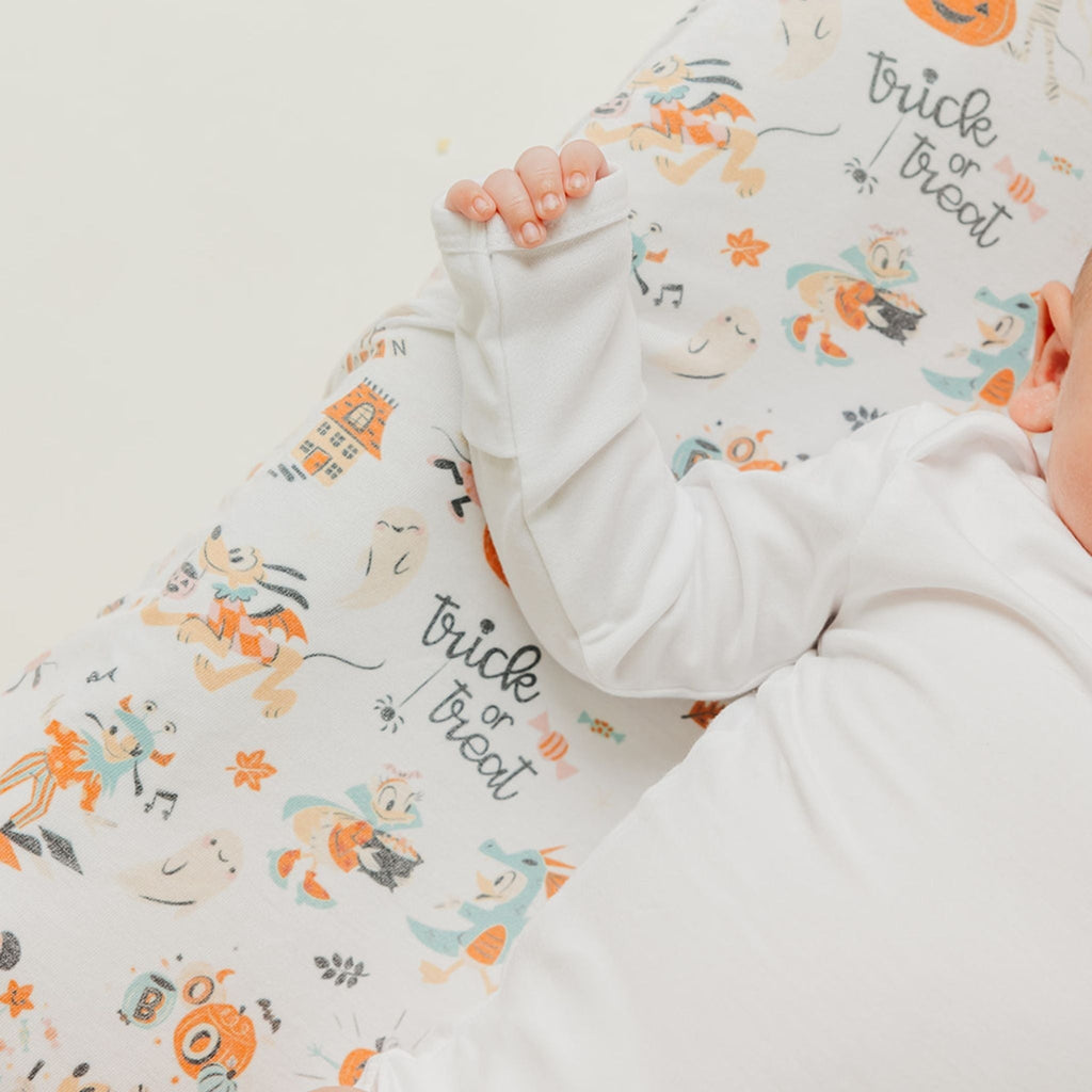Premium Knit Diaper Changing Pad Cover - Mickey Mouse's Boo Bash