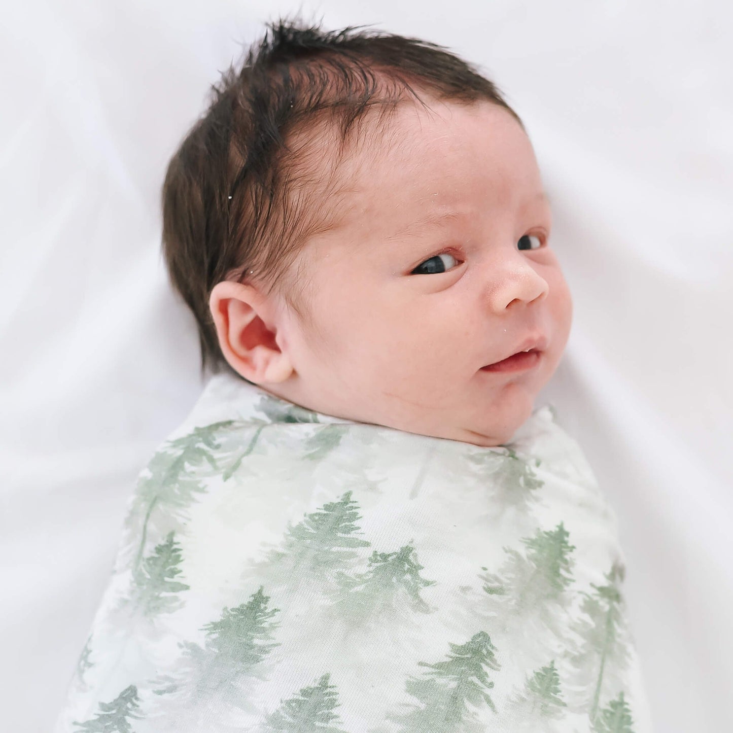 Knit Swaddle Blanket - Evergreen