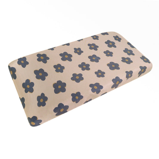 Premium Knit Diaper Changing Pad Cover - Gemma In Tan