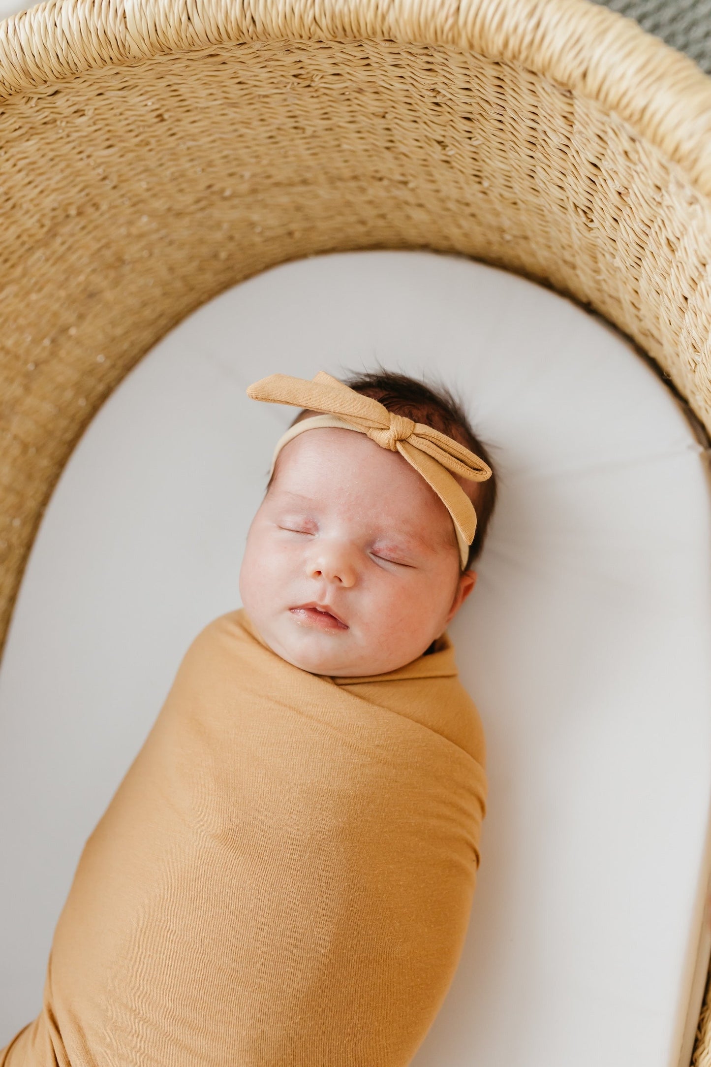 Ribbon Baby Bow - Dune