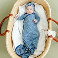 Newborn Knotted Gown - Hogwarts