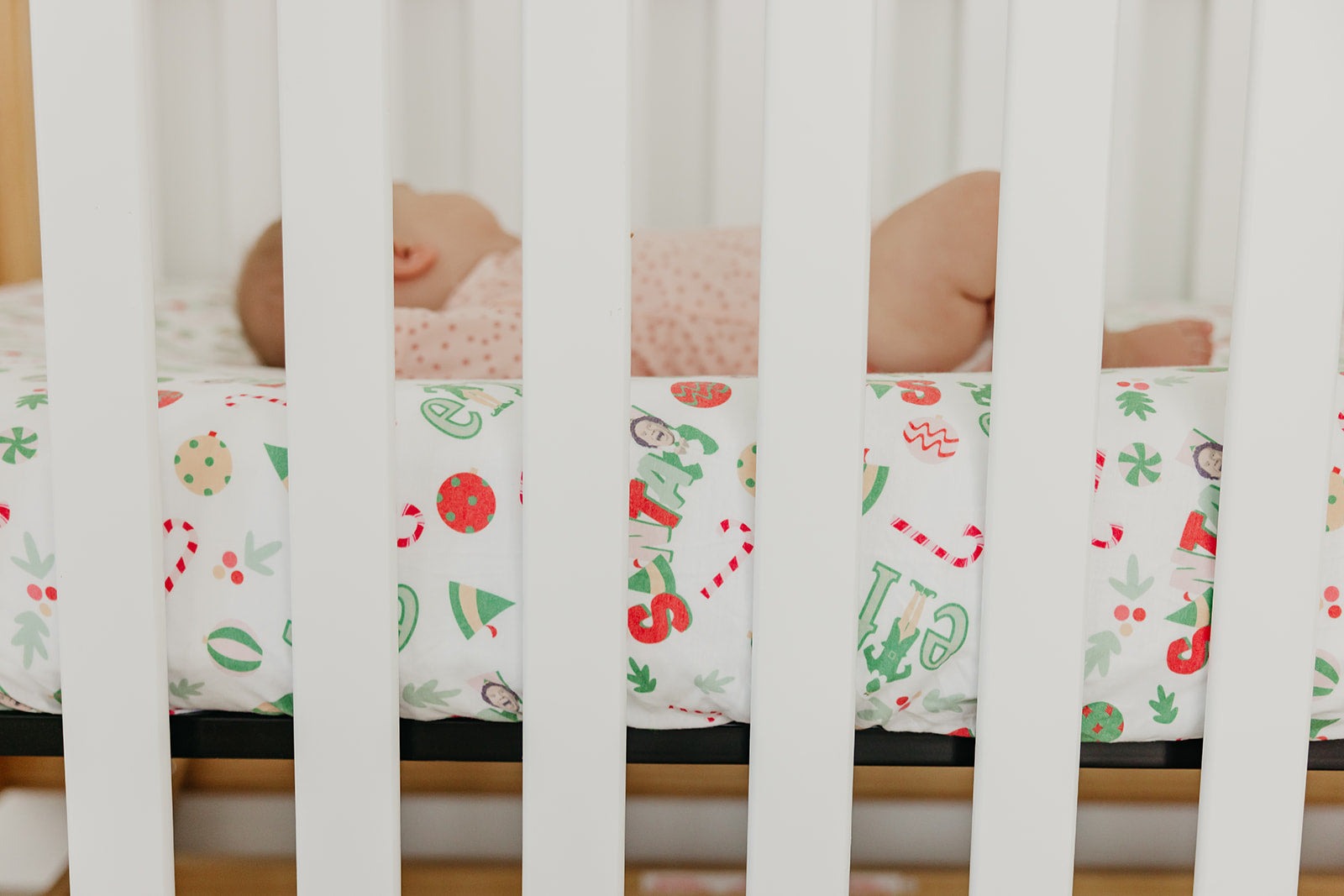 Premium Knit Fitted Crib Sheet - Elf