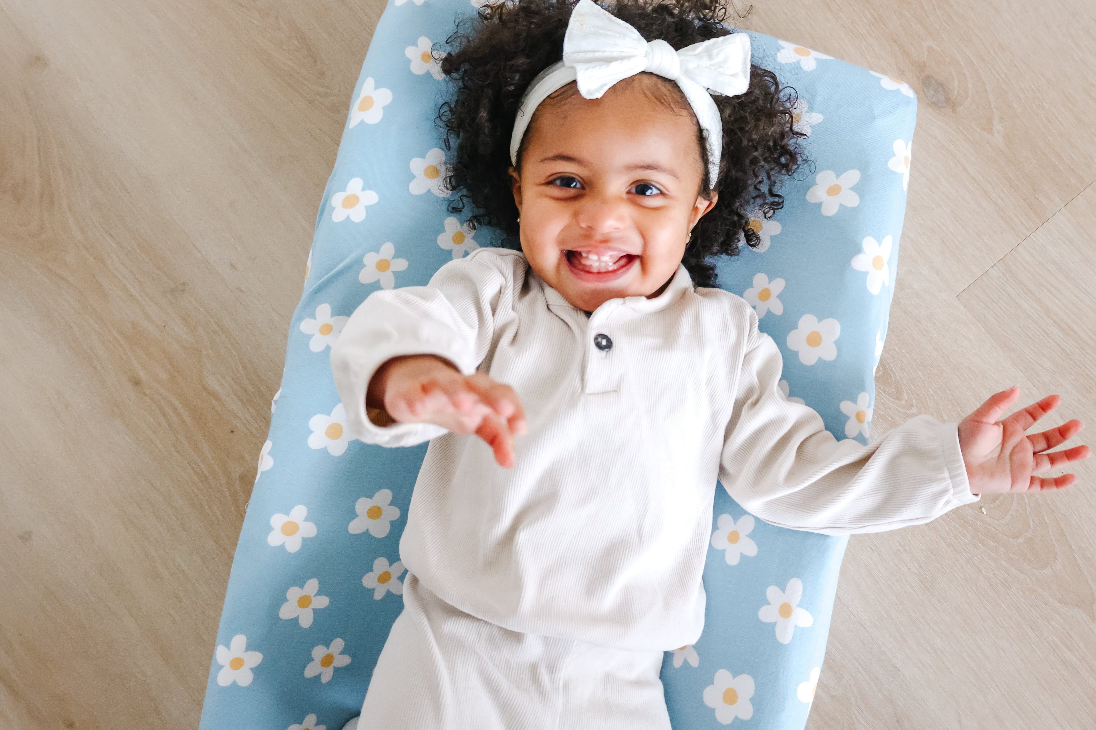 Premium Knit Diaper Changing Pad Cover - Della