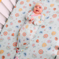 Newborn Knotted Gown - Sesame Street Retro Floral