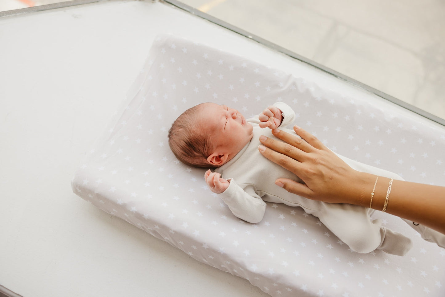Premium Knit Diaper Changing Pad Cover - Twinkle