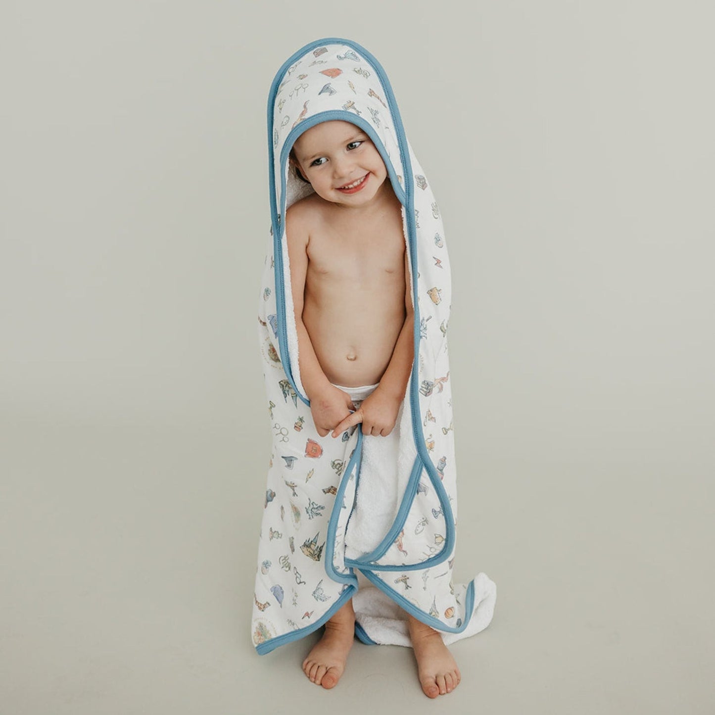 Premium Baby Knit Hooded Towel - Wizarding World