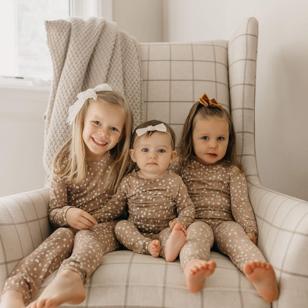 2pc Long Sleeve Pajama Set - Fawn