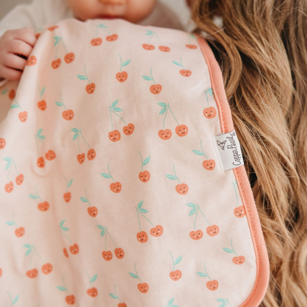 3 Pack Premium Burp Cloths - Cheery