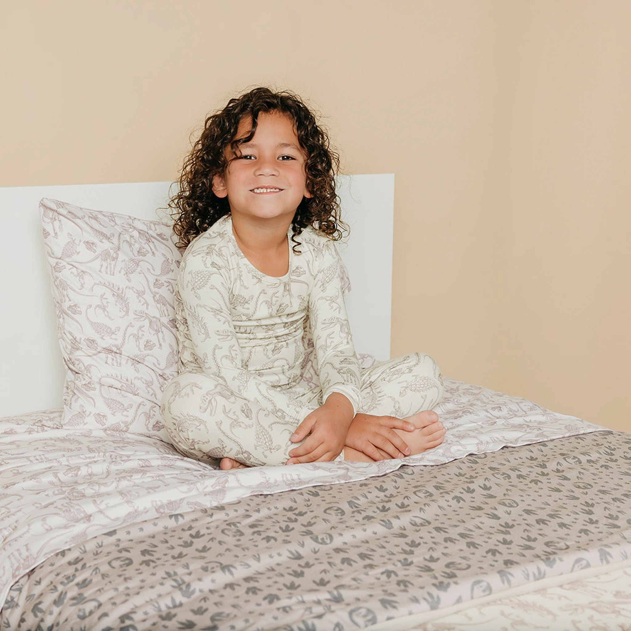 Twin Cloud Comforter - Jurassic Park Fossils