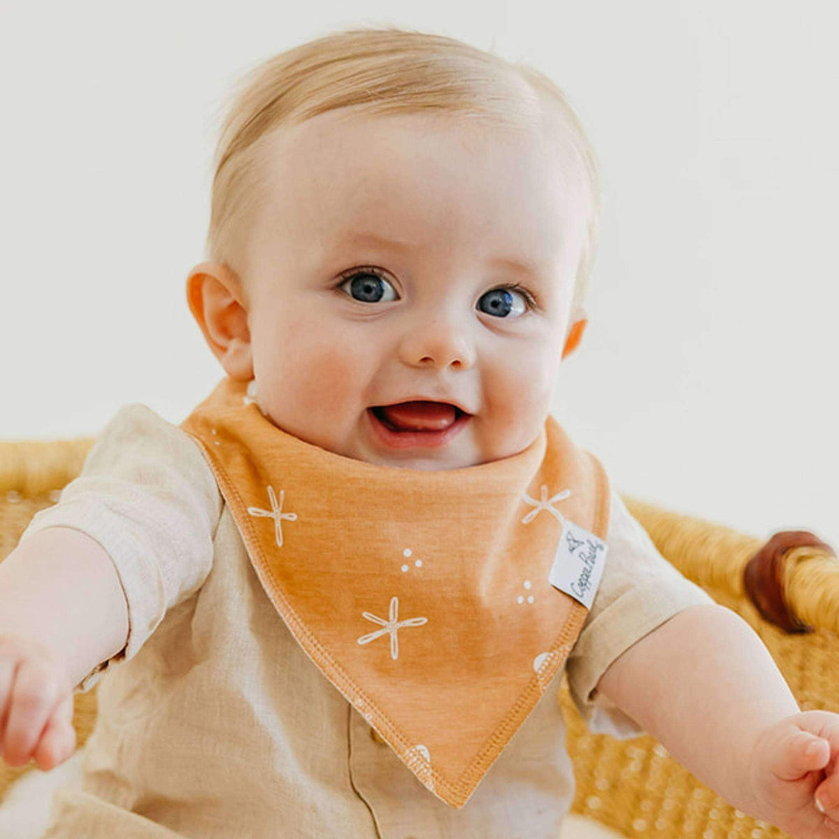 4 Pack Baby Bandana Bibs - Cove