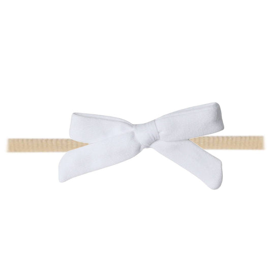 Ribbon Baby Bow - Dove