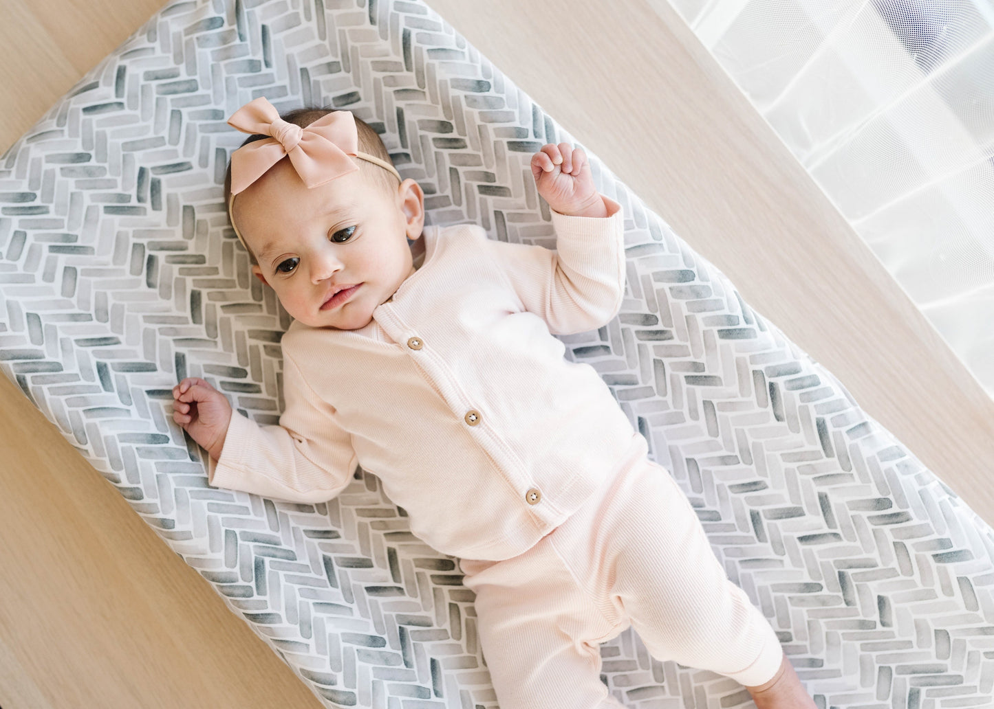 Premium Knit Diaper Changing Pad Cover - Alta