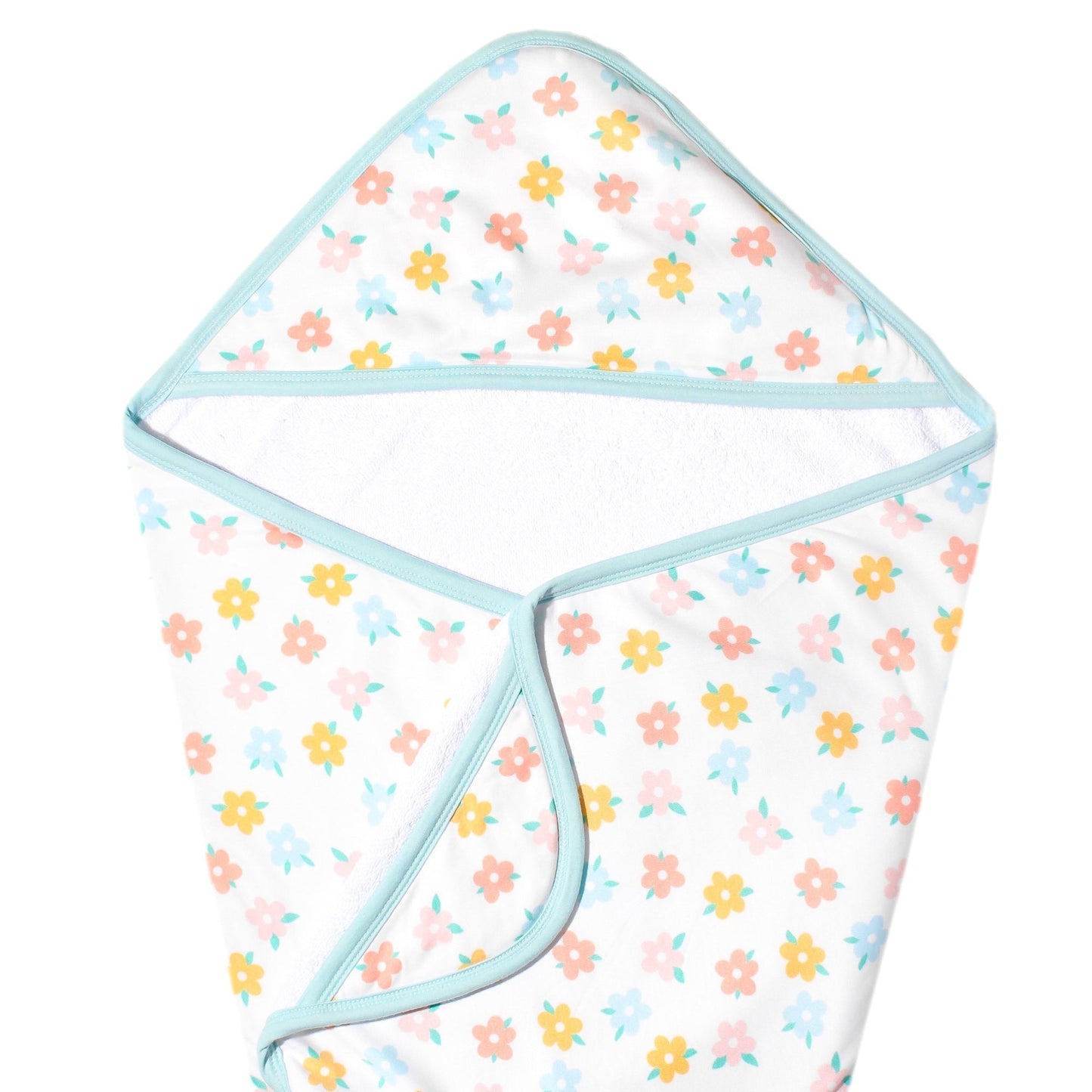 Premium Baby Knit Hooded Towel - Daisy