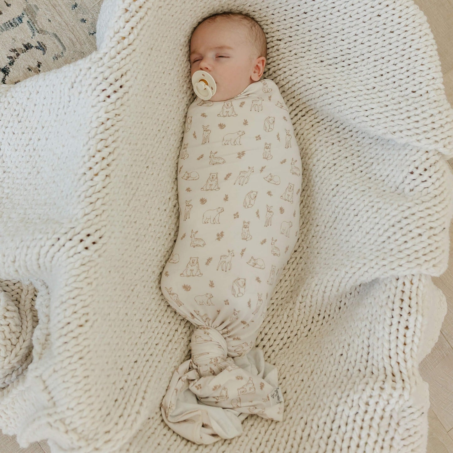 Knit Swaddle Blanket - Dylan