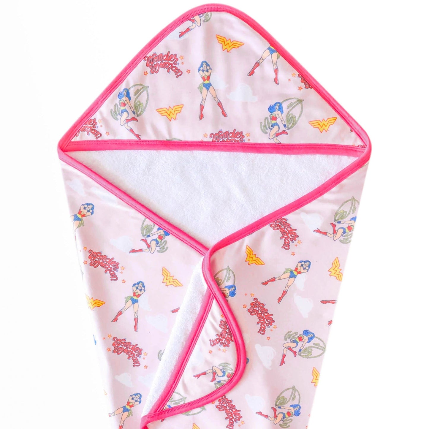 Premium Baby Knit Hooded Towel - Wonder Woman