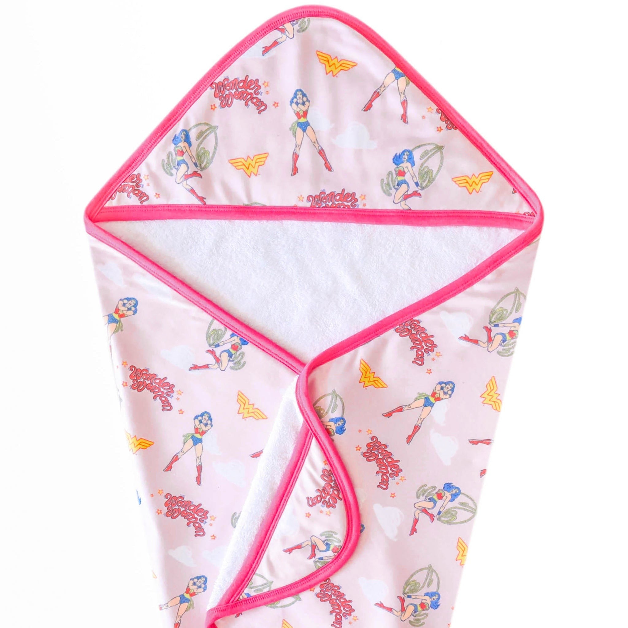 Premium Baby Knit Hooded Towel - Wonder Woman