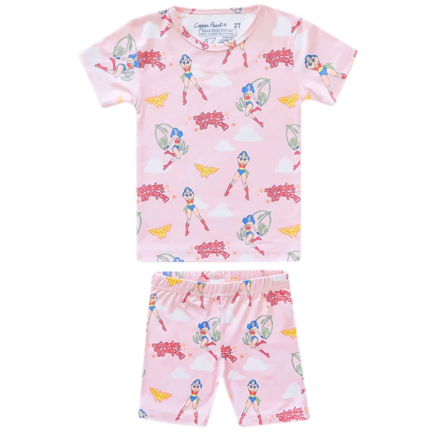 2pc Short Sleeve Pajama Set - Wonder Woman
