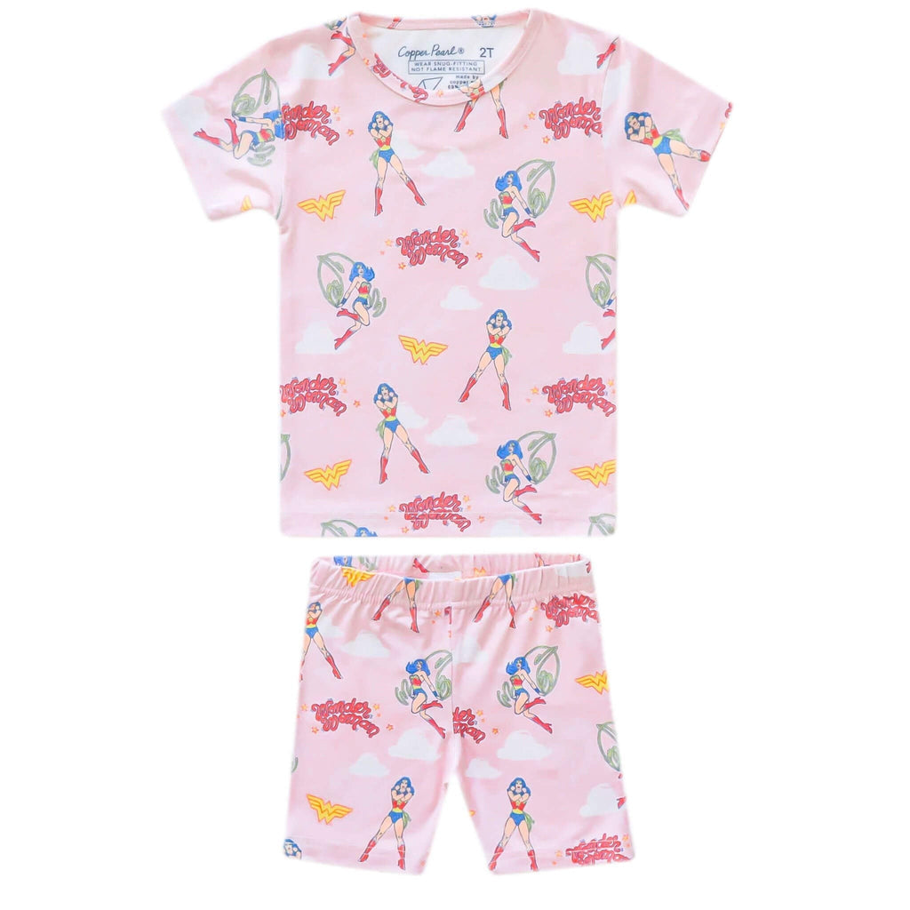 2pc Short Sleeve Pajama Set - Wonder Woman