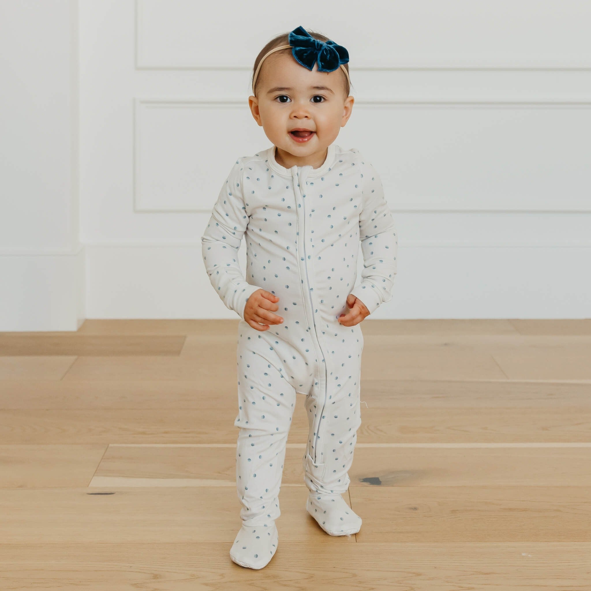 Zip-Up Footie Pajama - Haze