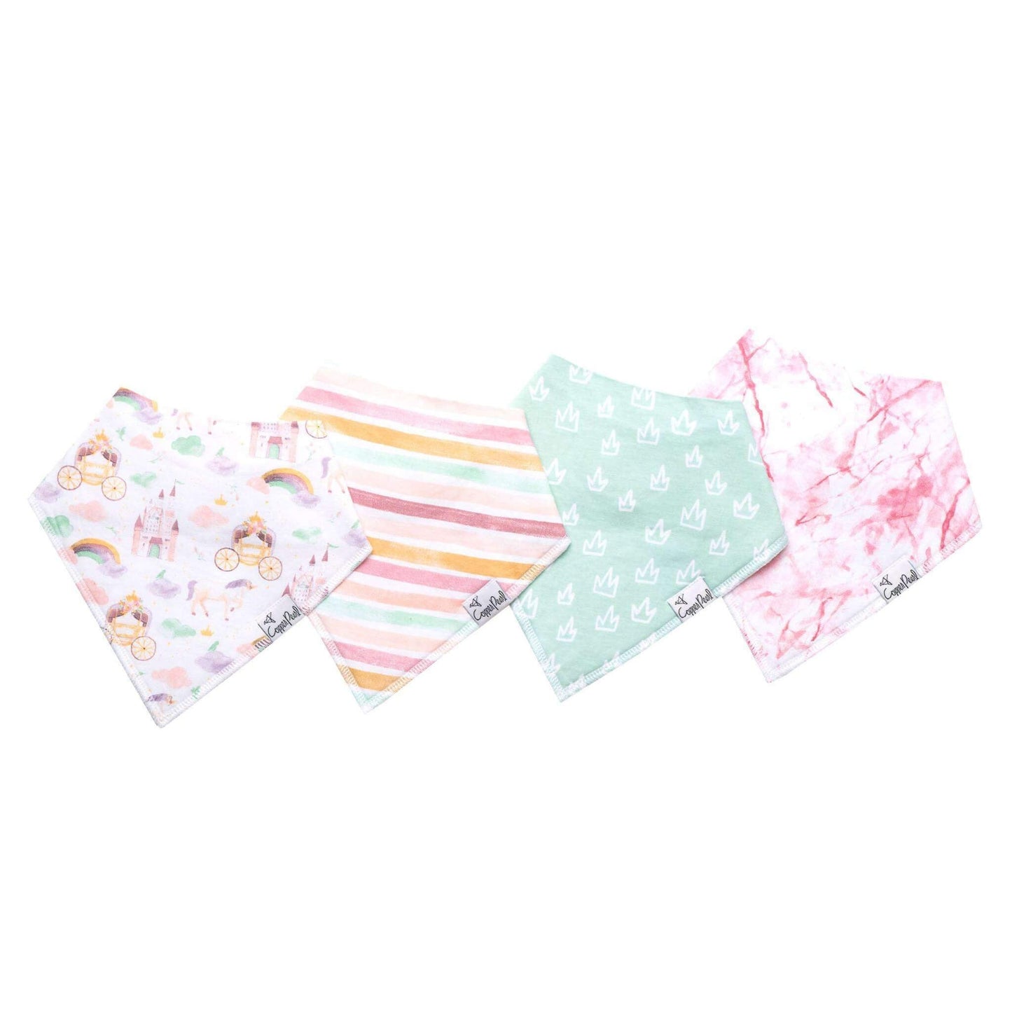 4 Pack Baby Bandana Bibs - Enchanted